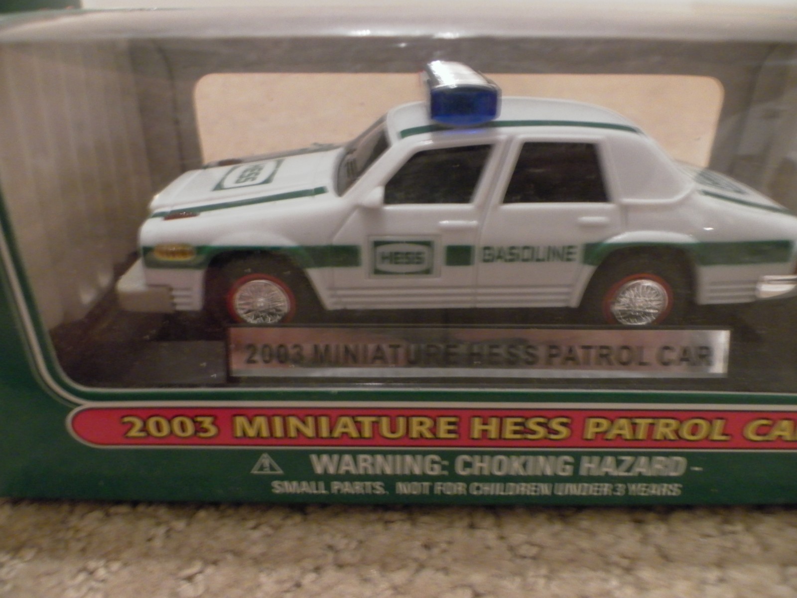 Hess Miniture Lot (2)-2003 Patrol Car & 2005 Helicopter-New in Box