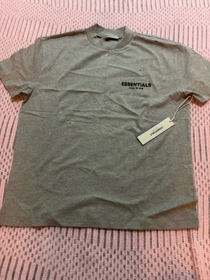 ESSENTIALS FEAR OF GOD Tシャツ ショートパンツ セット Essentials Fear of God Men's Gray Cotton T-Shirt & Shorts Set Logo