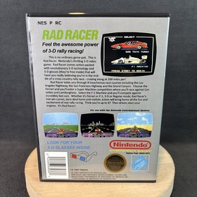 Nintendo NES - Rad Racer - gioco e custodia - testato