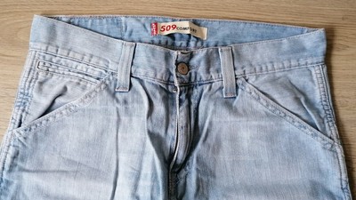 LEVIS 509 Comfort Mens Jeans Denim Light Blue Stright W30 L32 (real W32  L28,5) | eBay