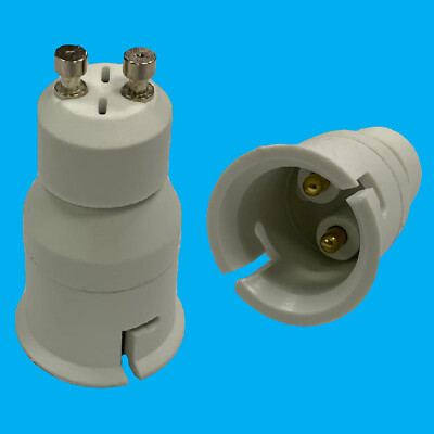 10stk E27 zu B22 Verlängerung Adapter Konverter Lampenfassung Halter Weiß