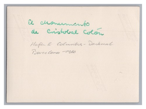 Barcelona / Spanien 1960 - Hafen & Columbus Denkmal - Altes Foto - Picture 2 of 2
