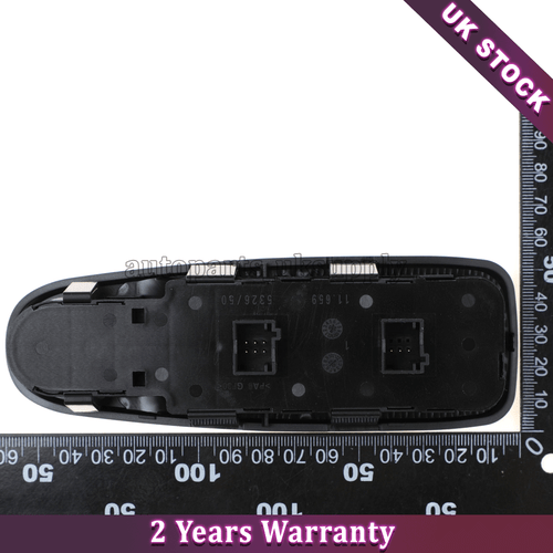 Window Control Switch 6554YH for Citroen C4 Picasso I MPV 1.6 2.0 HDi 2006-2013 - Picture 3 of 7