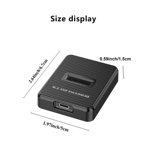 M.2 NVMe & SATA to USB C Docking Station M Key B+M Key Reader Writer Adapter qTt - Afbeelding 8 van 10