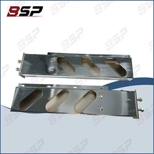 PAIR Stainless Steel 2.5" Bolt Pattern 30" Mud Flap Hangers Spring Loaded