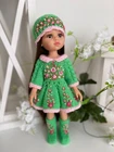 High quality handmade knitted outfit for Paola Reina doll (OOAK)