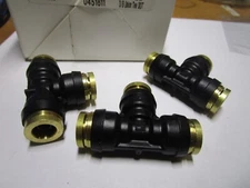 3/8" Tube Nylon Push-to-Connect DOT Union Tee QTY 3