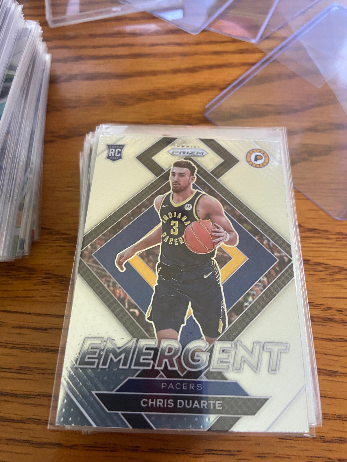 2021-22 Panini Prizm Chris Duarte Emergent RC Rookie #14