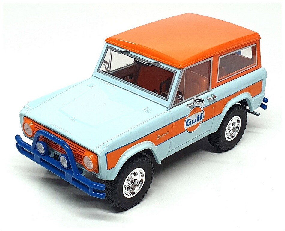 グリーンライト1966 フォード・ブロンコ - ガルフ Greenlight 1/24 Scale 85071 - 1966 Ford Bronco Gulf - Lt