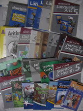 ALMOST COMPLETE ABEKA 5TH GRADE-SCIENCE-MATH-...