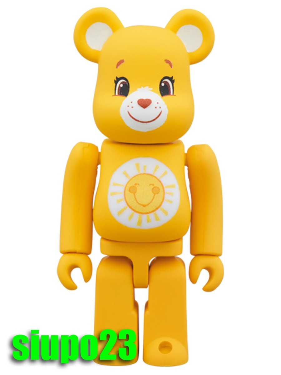 Medicom 100% Bearbrck ~ Care Bear Funshine Bear | eBay