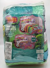 Dreamworks Trolls Poppy Reversible Twin/Full Bed Comforter 72" x 86" NOS 2018