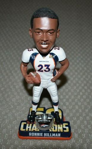 DENVER BRONCOS RONNIE HILLMAN #23 SB 50 NFL BOBBLE HEAD RING SERIES 65/2016 - Picture 3 of 8