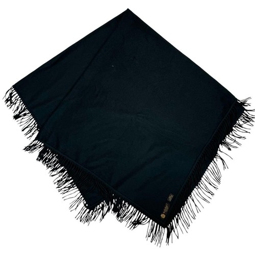 Loro Piana Cashmere Shawl Paisley Pattern Dark Brown stole scarf Unisex Used - Picture 4 of 6