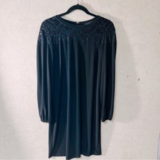 NINE WEST 8 WOMENS BLACK LACY COMFY DATENIGHT CAREER QUIET LUXARY LIGHT DRESS