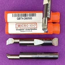 MICRO 100   QBT 4 - 260500  Carbide Boring Tool-Top Rake Chipbreaker 🎯Machinist