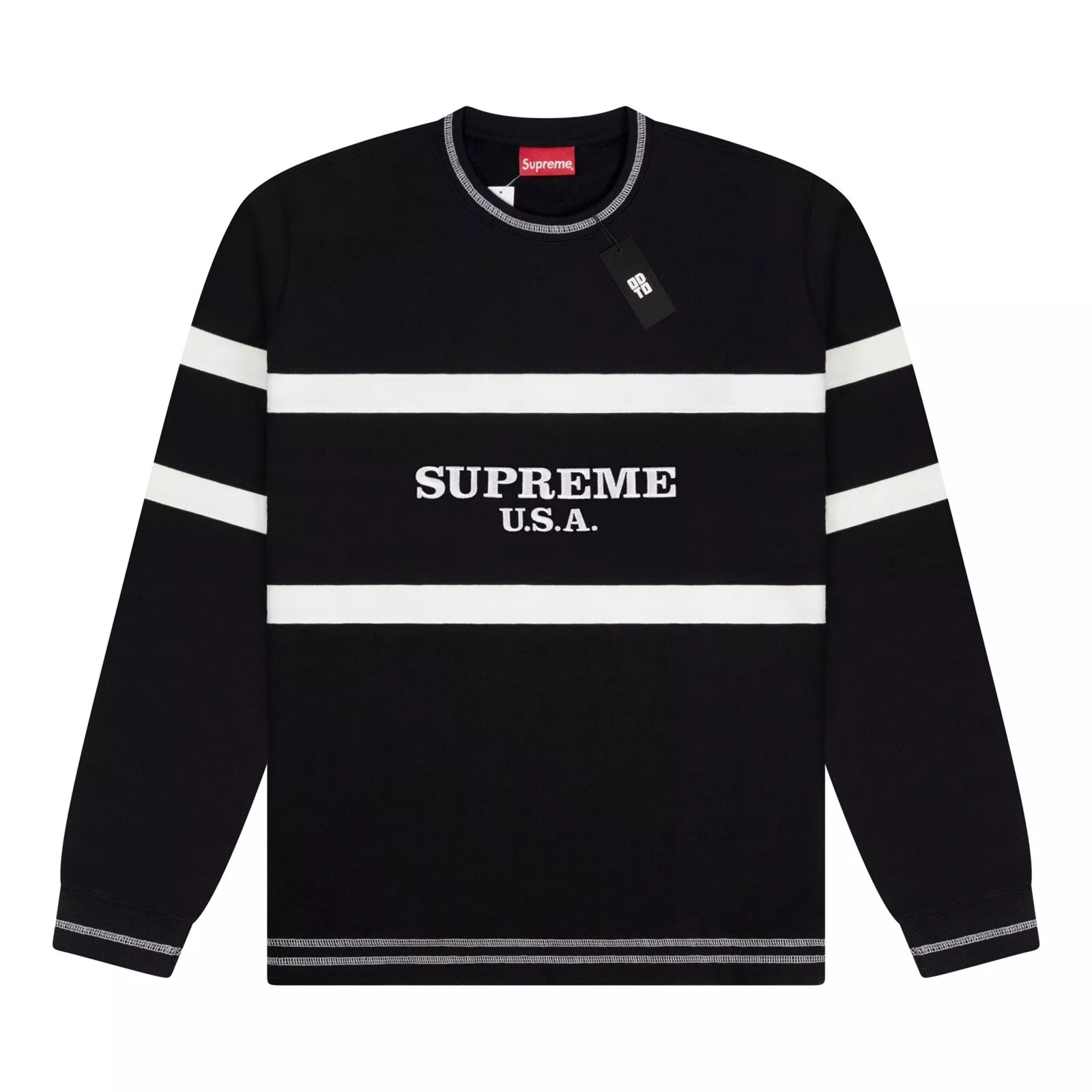 Crewneck noir Supreme SS16