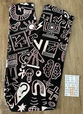 New Release LuLaRoe TC Tall Curvy Leggings Science Print Experiment New