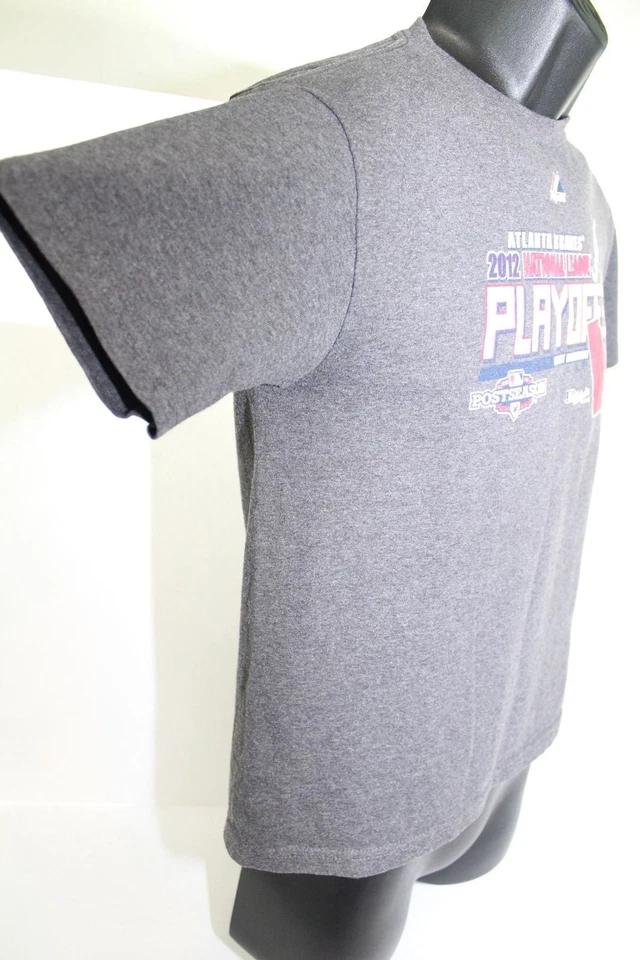 Atlanta Braves 2012 National League Playoffs MLB Baseball T Shirt Youth Medium - Image 3 of 4