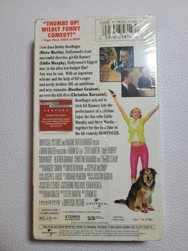 Bowfinger VHS 1999 Universal Special Edition Eddie Murphy Brand New Sealed - Imagen 2 de 7