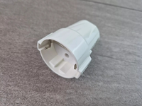 Schuko Kupplung Pvc Weiß Bruchfest Schuko Kupplung Pvc Schutzkontakt Weiß