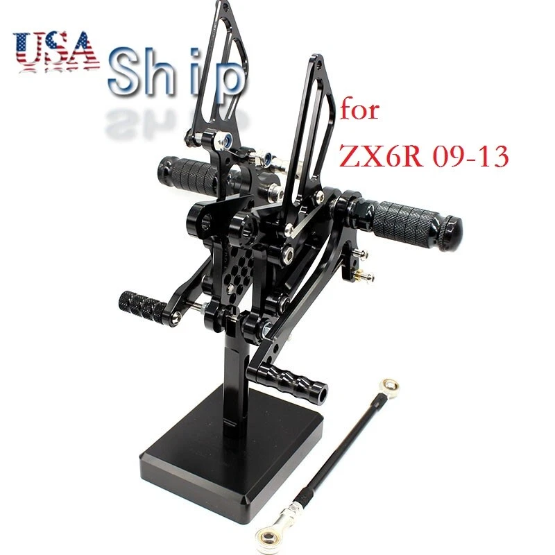 CNC Front Rearsets Footpegs Footrests Fit Yamaha YZF R1 R6 YZF R125 MT07 FZ07 - Image 3 of 4