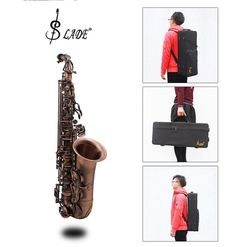 SLADE Vintage Alto Saxophone Red Bronze Eb Sax with Mouthpiece Carry Case K4V3 - Picture 10 of 12