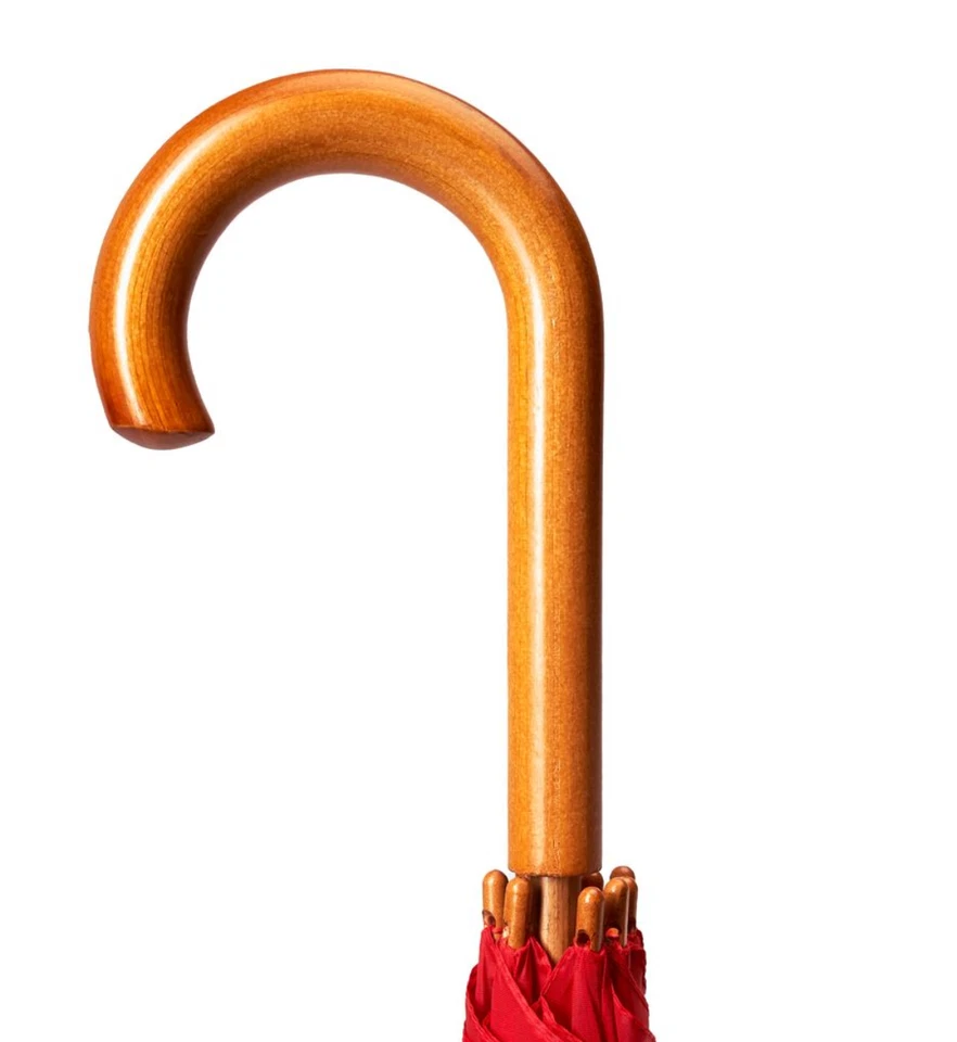 OMBRELLO PIOGGIA AUTOMATICO ANTIVENTO MANICO CURVO DIAMETRO 105CM UOMO DONNA - Immagine 2 di 4