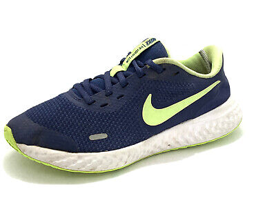 Nike Kids Revolution 5 Green Blue Lace Up Size 5.5Y Low 19 | eBay