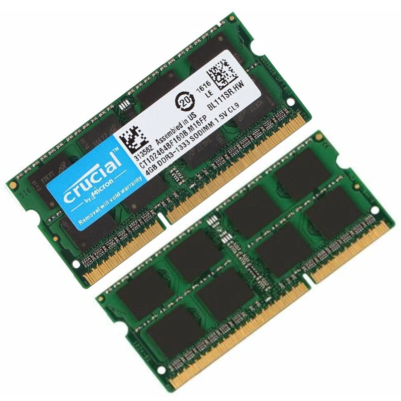 Crucial DDR3 4GB 1333 MHz SODIMM RAM PC3-10600 204Pin Laptop Memory 1.5V - Image 3 of 4