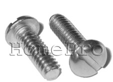 10/32 x 1" STAINLESS SLOTTED PAN HEAD MACHINE SCREWS 18-8 17pc