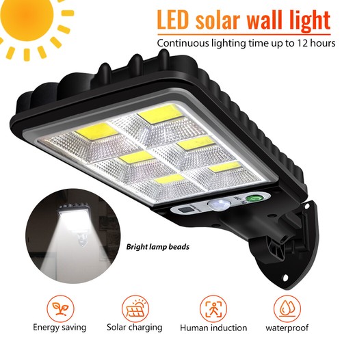 Solar Street Light Motion Sensor 504 LED Full Brightness Dusk-to-Dawn Road Lamp - Picture 16 of 57