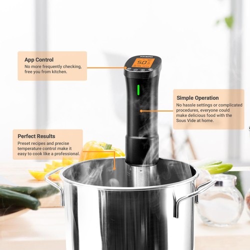Inkbird Digital Culinary Cooker Slowing Sous Vide Temperature Control Heat 1000W - Picture 5 of 12