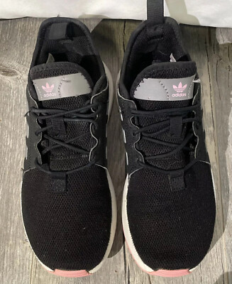 Women's Adidas Black White Pink Running Shoes Sneakers Size 4 | eBay