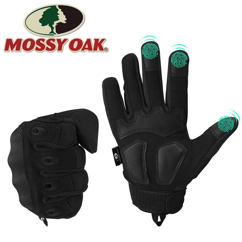 MOSSY OAK Tactical Gloves Touchscreen Military Airsoft Gloves for Hunting Large