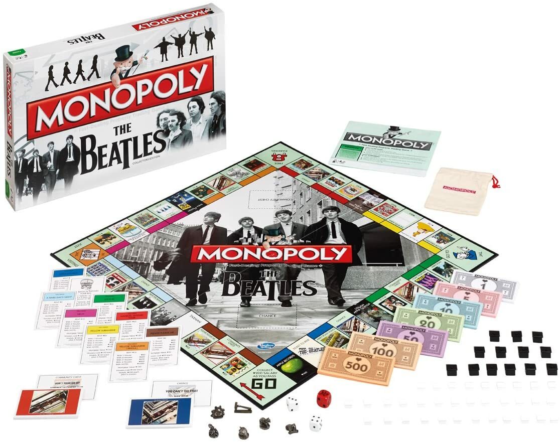 OFFICIAL THE BEATLES MONOPOLY TRADITIONAL TRADING BOARD FAMILY