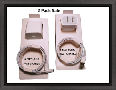 2 Pack Sale Fast Wall Charger For iPhone 14 13 12 11 Pro Max XS XR Warranty