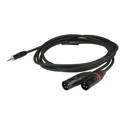 DAP Audio FLX46 - stereo mini Jack > 2 XLR/M 3p. Kabel