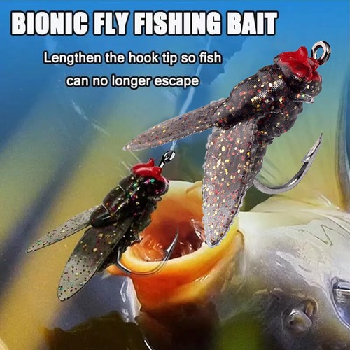 40pcs 12mm Bionic Fly Fishing Bait, Color Small Fly Hook Fly Fishing Bait UK - Picture 12 of 17
