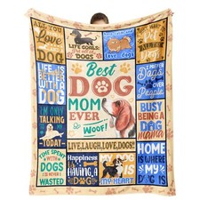 Dog Mom Blanket Dog Mom Gifts for Women Gifts for Pet Lovers Blanket 60"x50"