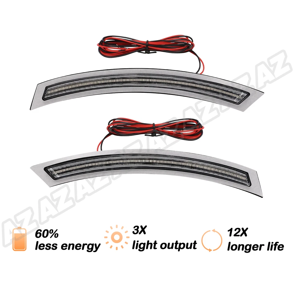 LED Front Bumper Side Marker Light Clear Lens For 2013-2018 BMW X5 F15 M F85 - Image 2 of 4