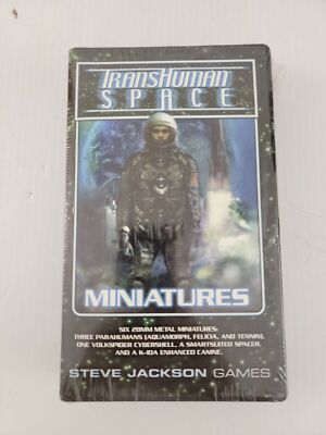 Transhuman Space Miniatures Steve Jackson Games 6 20mm Metal Miniatures D&G NIB