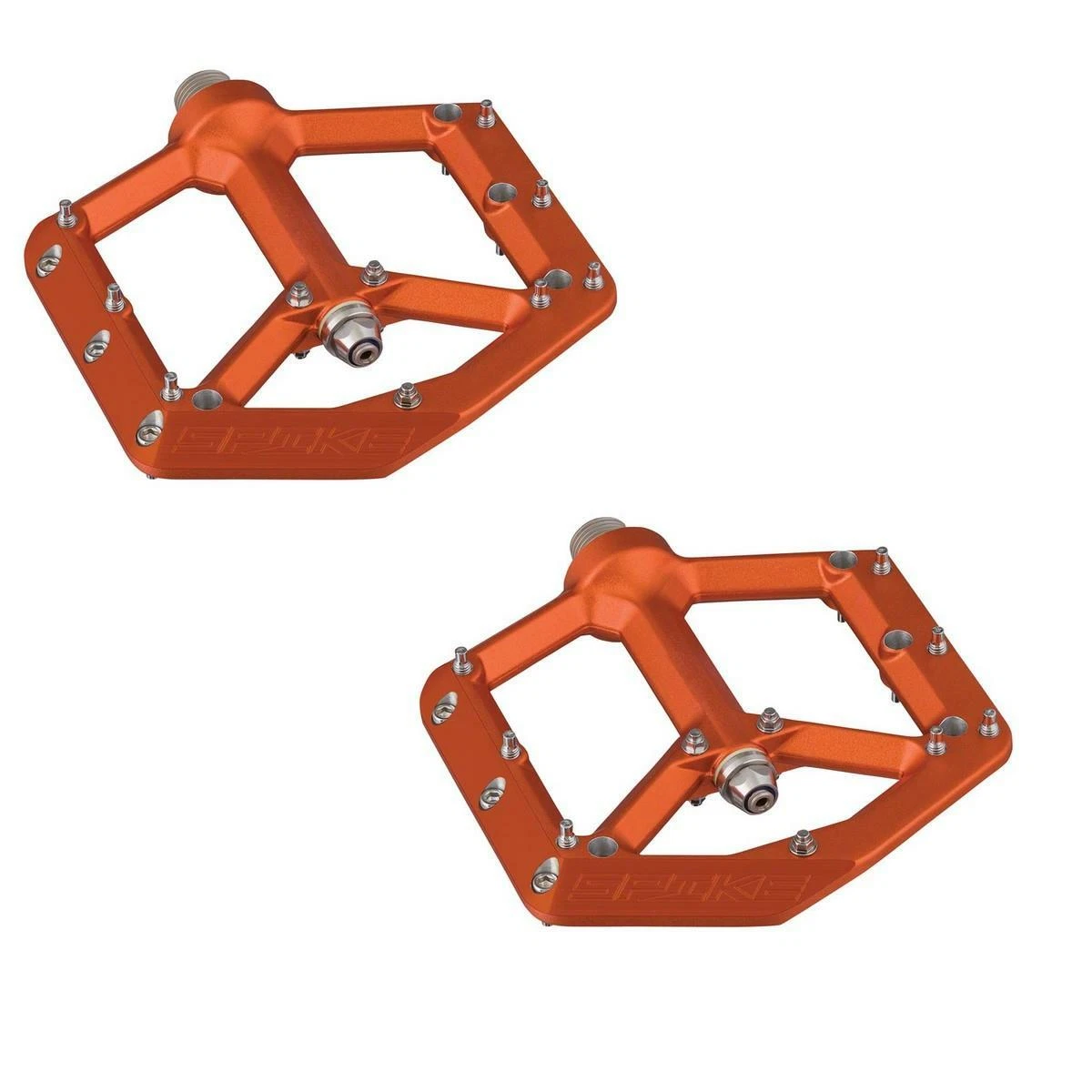 Couple Pedals Flat Spike Reboot Orange SPPED001520 SPANK Flat Bike