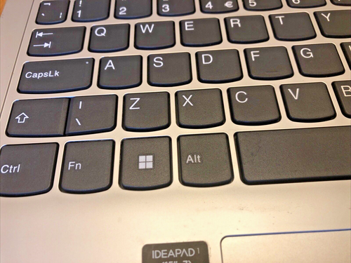 Lenovo IdeaPad 1 15AMN7 Palmrest UK Keyboard, Touchpad, Speakers In Silver - Afbeelding 2 van 18