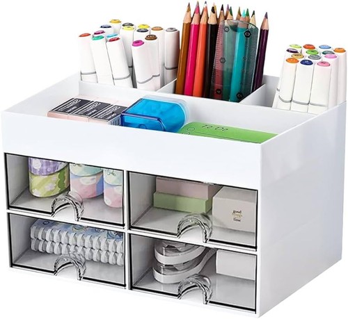 Schreibtisch Organizer Büro-Organizer Tisch Ordnungsbox Schublade Utensilienbox - Bild 16 von 22