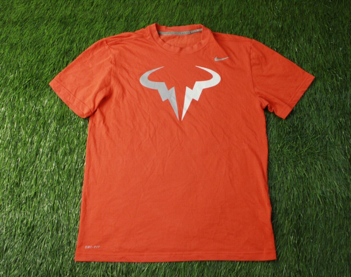 NIKE RAFAEL NADAL original 2014 TENNIS MEN TEE SHIRT JERSEY SIZE M