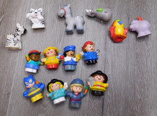 Fisher Price Little People Mixed Figures Jobs Animals Zoo 2001-2011 Lot of 14