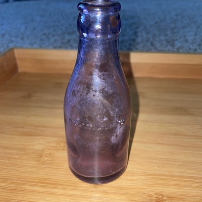 Vintage Amethyst Armour's 5'' Glass Bottle Purple