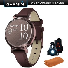 Garmin Lily 2 Classic Dark Bronze w/ Mulberry Leather Band Smartwatch Bundle