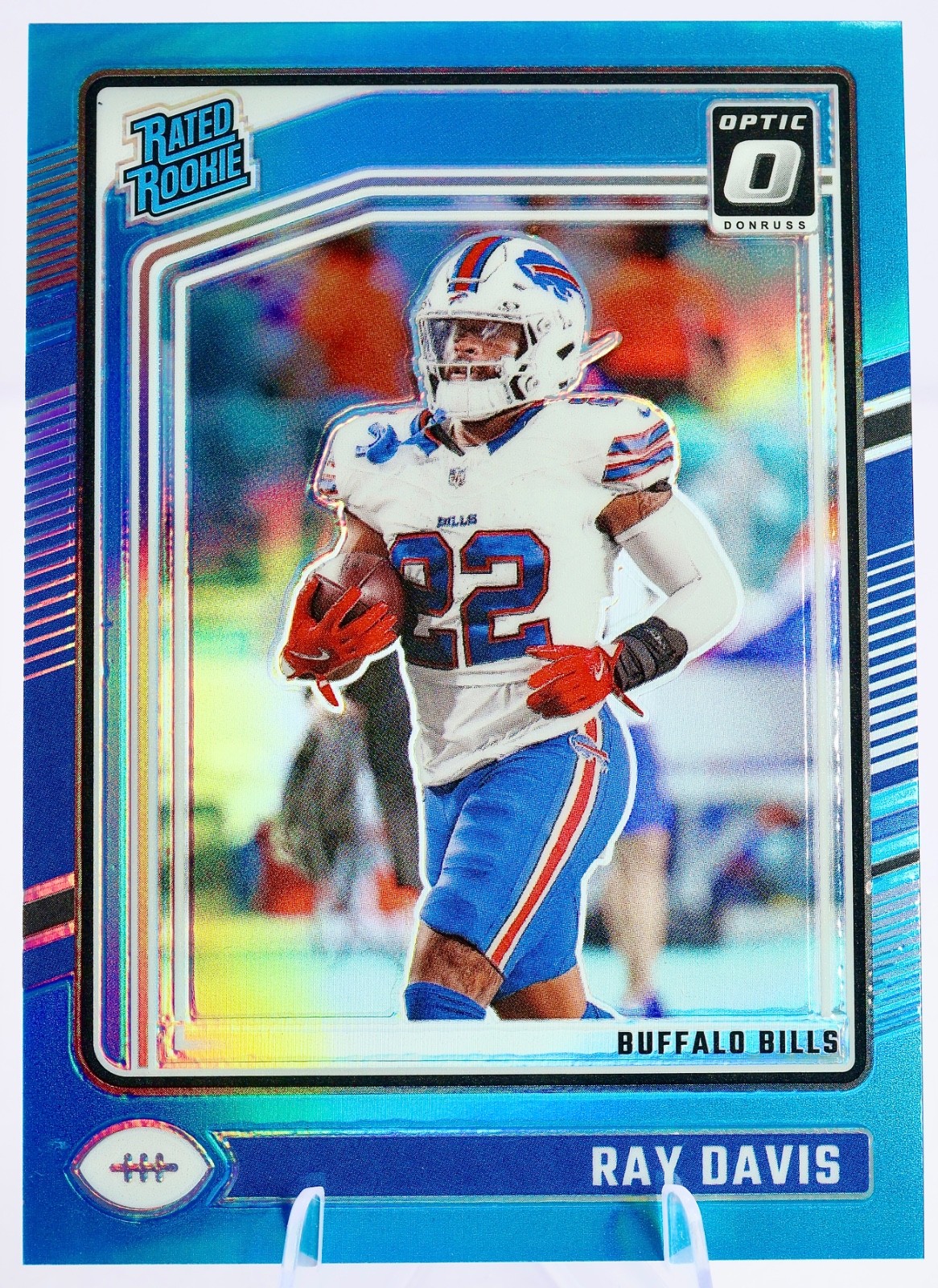 2024 Donruss Optic RAY DAVIS Rated Rookie Aqua Prizm /299 #283 Bills RC